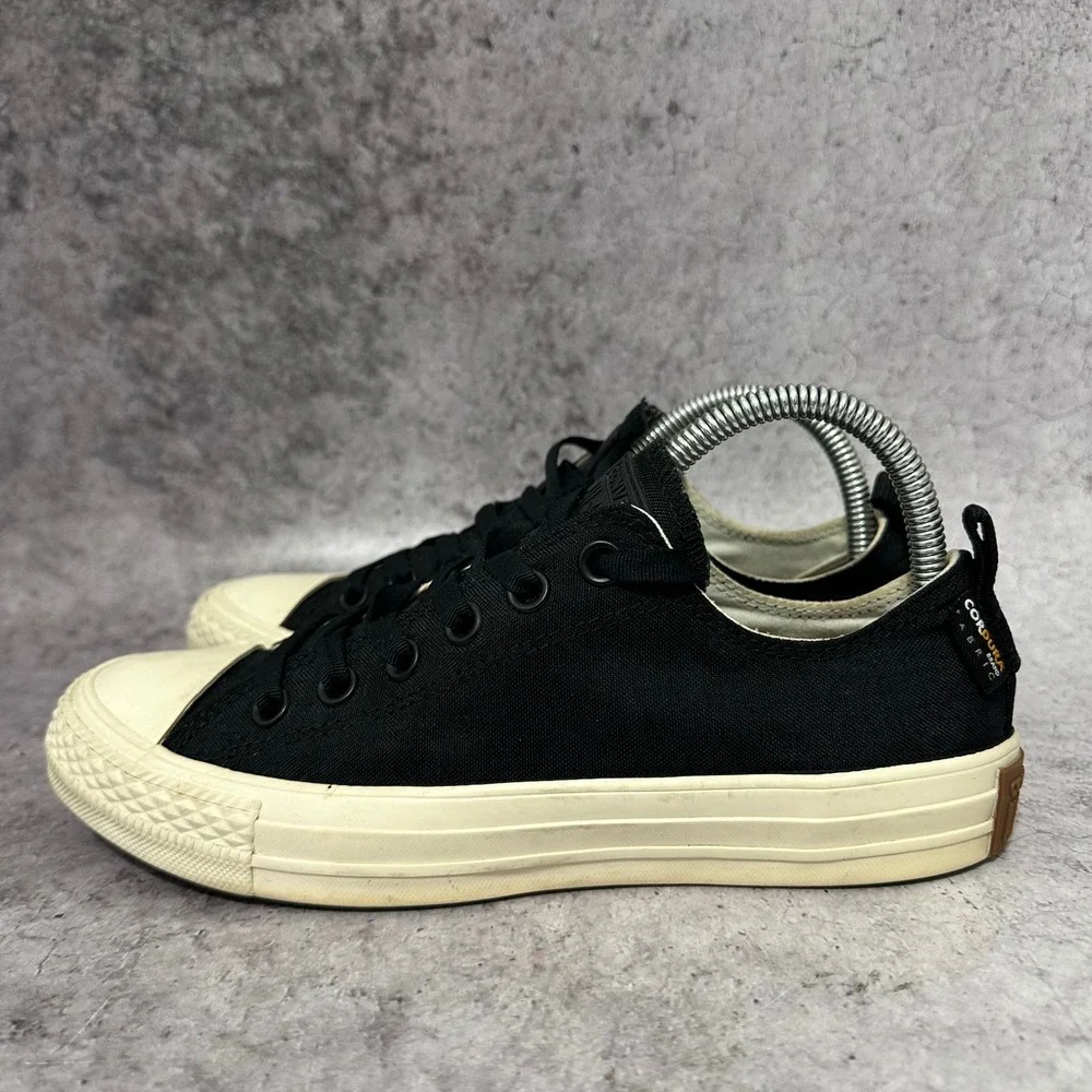 Converse Chuck Taylor All Star Ox Women 7.5 Black Cordura Camo Sneaker 161434F